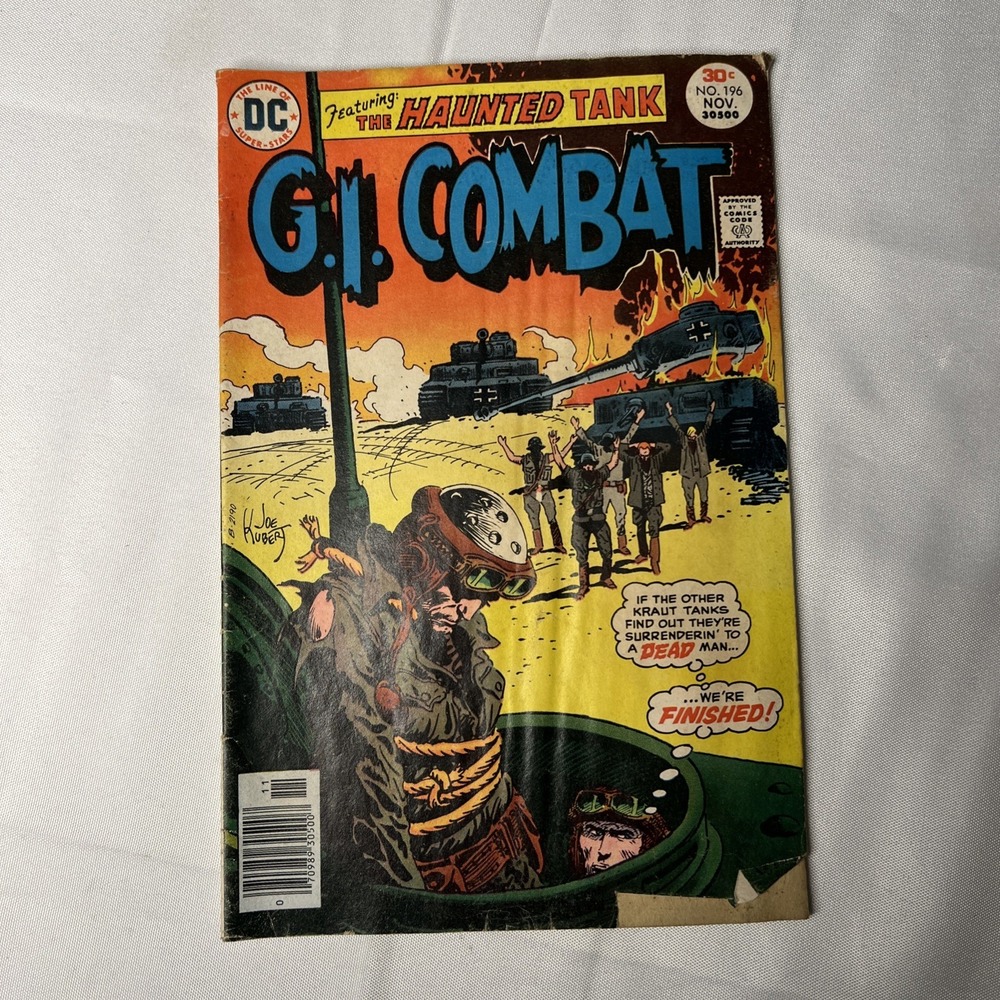 GI Combat 196 4.5 5.0 DC 1976 The Haunted Tank M10S
